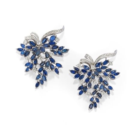 Due spille con zaffiri