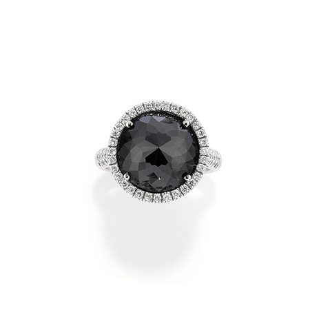 Anello con diamante nero