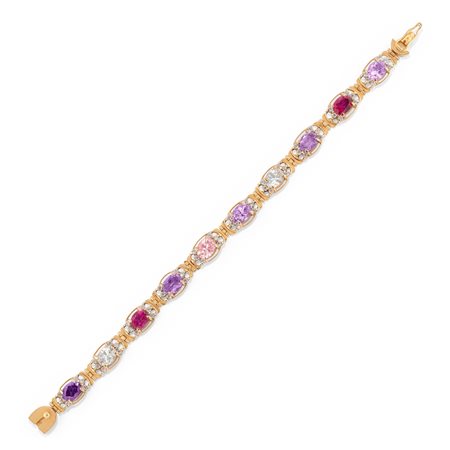 Bracciale con pietre sintetiche