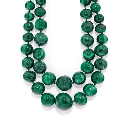 Collana con malachite 