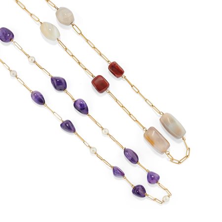 Due collane con pietre dure