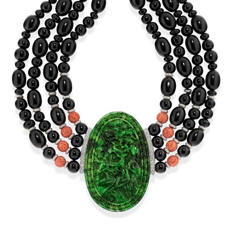 Collana con giadeite