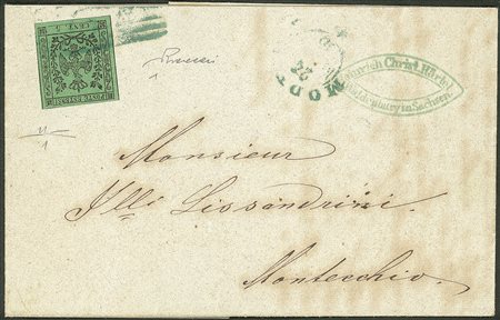 Antichi Stati Italiani - Modena - Lettera scritta a Waldenburg (Sassonia)