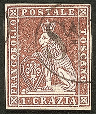 Antichi Stati Italiani - Toscana - Prova su carta bianca senza filigrana