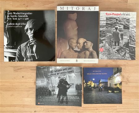 ANDY WARHOL, IGOR MITORAJ E EZRA POUND - Lotto unico di 5 cataloghi