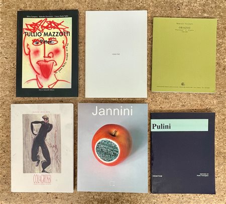 ARTE ITALIANA CONTEMPORANEA E DEL DOPOGUERRA - Lotto unico di 6 cataloghi