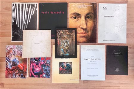 PAOLO BARATELLA - Lotto unico di 9 cataloghi e 2 pieghevoli