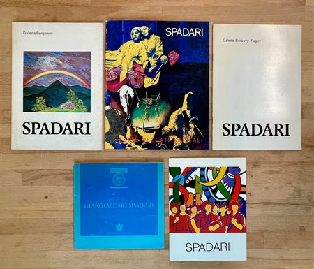 GIANGIACOMO SPADARI - Lotto unico di 4 cataloghi e un pieghevole