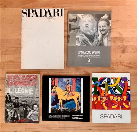 GIANGIACOMO SPADARI - Lotto unico di 4 cataloghi e un pieghevole