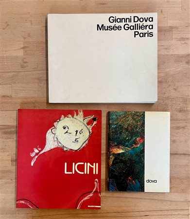 GIANNI DOVA E OSVALDO LICINI - Lotto unico di 3 cataloghi