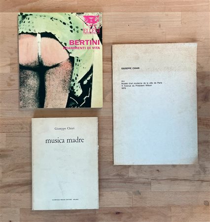 GIUSEPPE CHIARI E GIANNI BERTINI - Lotto unico di 3 cataloghi