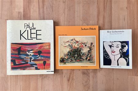 ROY LICHTENSTEIN, JACKSON POLLOCK E PAUL KLEE - Lotto unico di 3 cataloghi