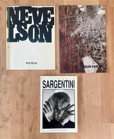 GIULIO PAOLINI, LOUISE NEVELSON E FABIO SARGENTINI - Lotto unico di 3 cataloghi