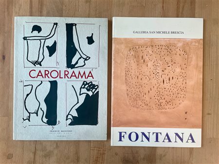 LUCIO FONTANA E CAROL RAMA - Lotto unico di 2 cataloghi