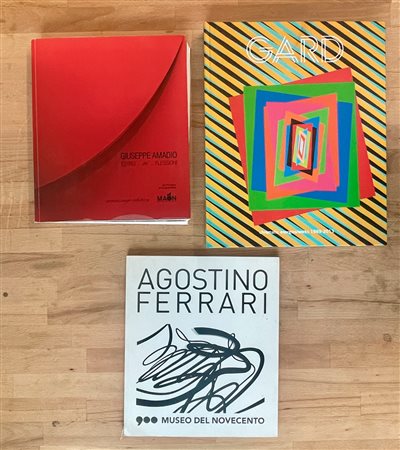 GIUSEPPE AMADIO, FERRUCCIO GARD E AGOSTINO FERRARI - Lotto unico di 3 cataloghi