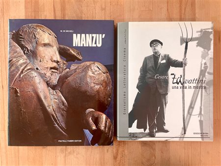 GIACOMO MANZÙ E CESARE ZAVATTINI - Lotto unico di 2 cataloghi