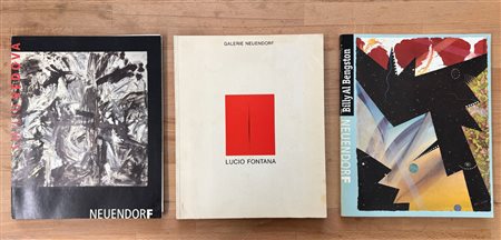 EMILIO VEDOVA, LUCIO FONTANA E BILLY AL BENGSTON - Lotto unico di 3 cataloghi