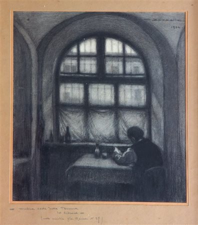 BOZZALLA GIUSEPPE Biella 1874 - 1958 Pollone (BI) "Antica sede della Taverna...