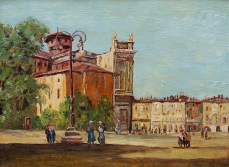 GILLI GIOVANNI Moncalieri (TO) 1870 circa - ? Torino - Piazza Castello" anni...