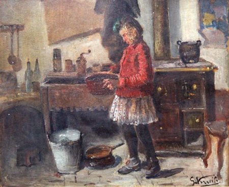 VERCELLI GIULIO ROMANO Marcorengo (TO) 1871 - 1951 Torino "La piccola...