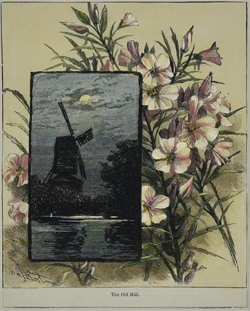 THE OLD MILL, 1870 circa silografia, cm 28,7x22,7 (con cornice) sul retro:...