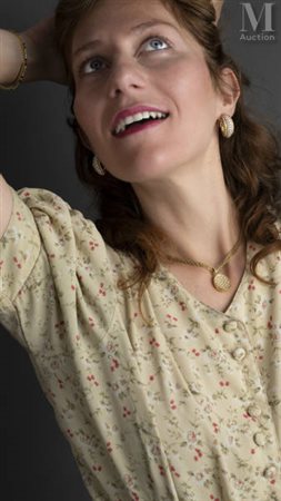 Paire de boucles d'oreilles diamantées