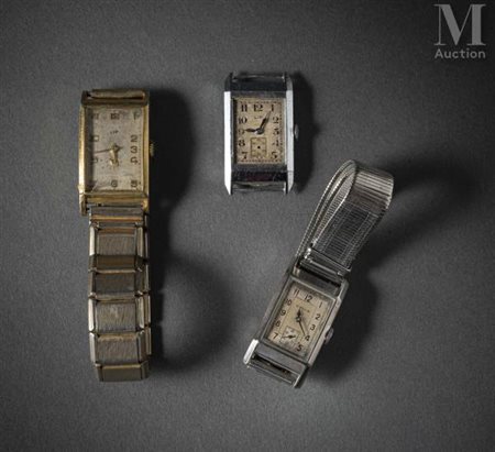 Lot de trois montres LIP et CYMA