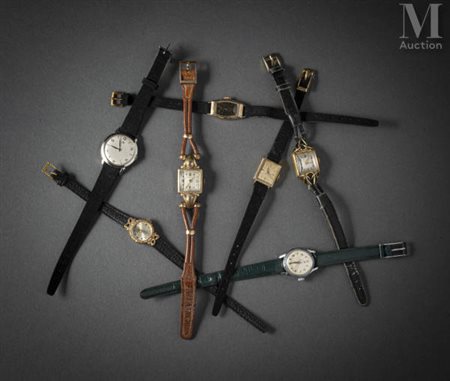 Lot de sept montres