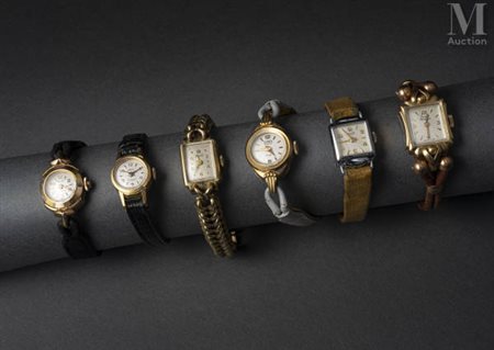 Lot de six montres