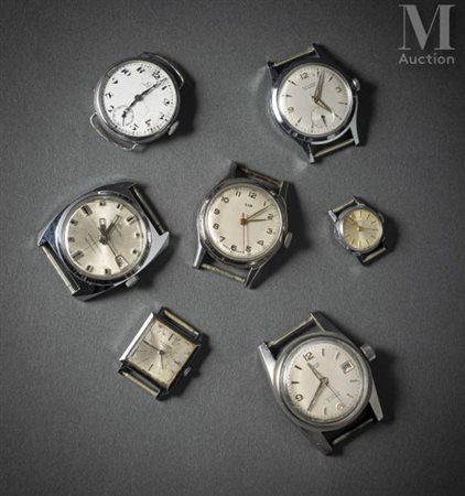 Lot de sept montres