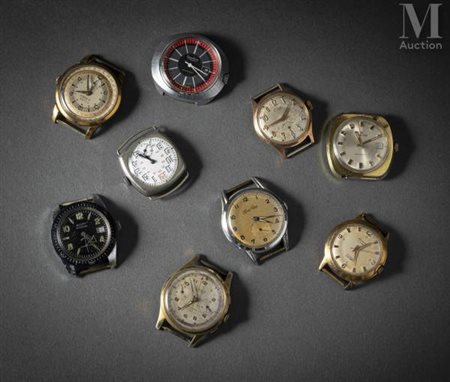 Lot de neuf montres