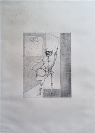 ATTARDI UGO Sori 1923 - Roma 2006 "Senza titolo"