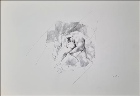 ATTARDI UGO Sori 1923 - Roma 2006 "E la stanza mi manteneva"