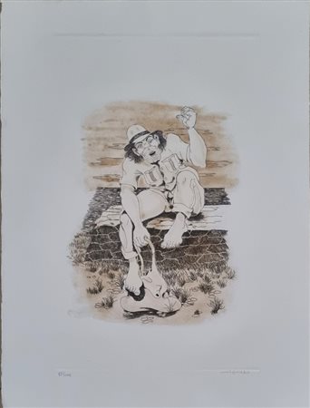 MIGNECO GIUSEPPE Messina 1903 - Milano 1997 "Autostop"