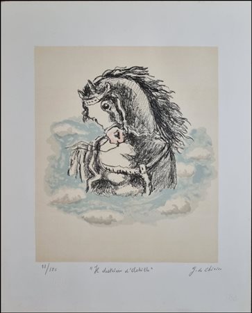 DE CHIRICO GIORGIO Grecia 1888 - Roma 1978 "Il destriero di Achille"
