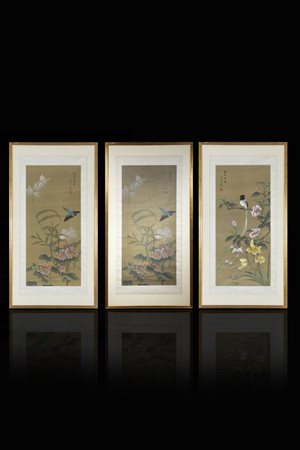 LOTTO DI TRE DIPINTI