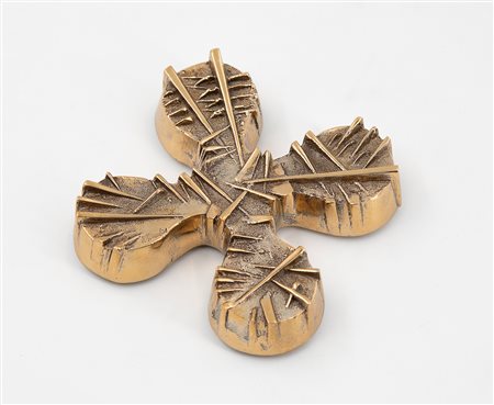 ARNALDO POMODORO (1926) - Fermacarte Rosa Camuna per Regione Lombardia, 2005