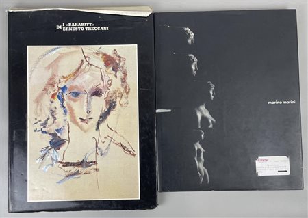 LOTTO DUE LIBRI -Ernesto Treccani, I Barabitt, cm 44x32 -Marino Marini,...