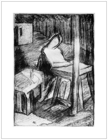 FERRUCCIO FERRAZZI Roma 1891 – 1978 Senza titolo Litografia es. 43/50. Firma...