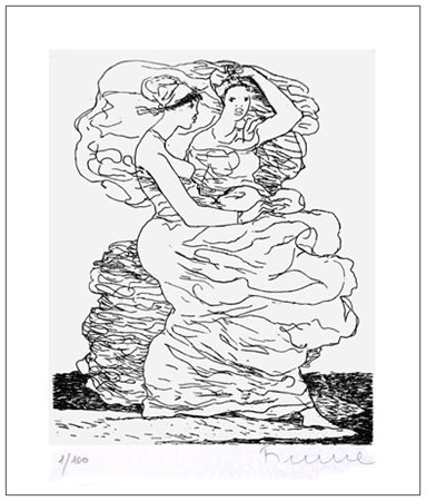 SALVATORE FIUME Comiso 1915 – Canzo 1997 Senza titolo Acquaforte es.1/100....