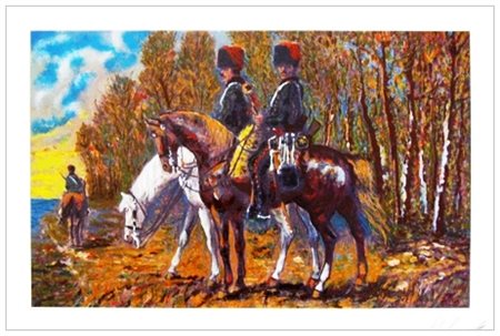 GIOVANFRANCESCO GONZAGA Milano 1921 – 2007 Senza titolo Serigrafia...