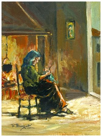 RENZO BIAGIOTTI Pisa 1913 – Pisa 2005 Senza titolo Olio su tavola 24,8 x...