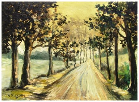 RENZO BIAGIOTTI Pisa 1913 – Pisa 2005 Senza titolo Olio su faesite 37 x 53,5....