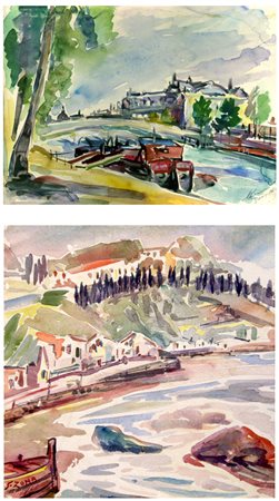 GIUSEPPE ZONA Messina 1920 – 1996 Lotto composto da 2 lotto: - Parigi –...