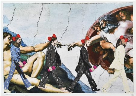 DEATH NYC SENZA TITOLO, 2020 serigrafia, cm 32x45; es. 62/100 firma, data e...