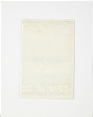 Enzo Bersezio BIOGRAFICO - 27 5 1977 tecnica mista su carta, cm 13,5x9,5 sul...