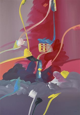 Nicola Naimo SENZA TITOLO, 1977 olio su tela, cm 70x50 firma sul retro: firma...