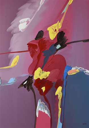 Nicola Naimo SENZA TITOLO, 1977 olio su tela, cm 70x50 firma sul retro: firma...