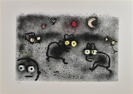 Franco Rognoni SENZA TITOLO litografia, cm 50x70; es. 24/100 firma e tiratura