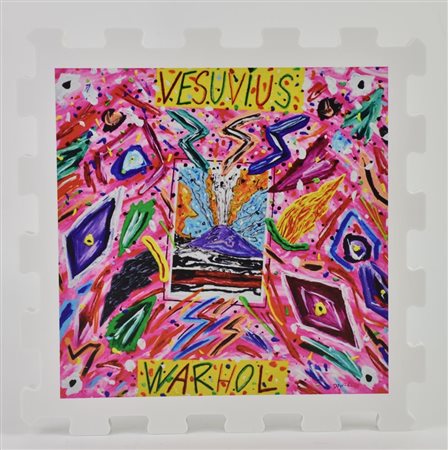 Bruno Donzelli VESUVIUS WARHOLstampa UV su FX high quality bianco, cm...